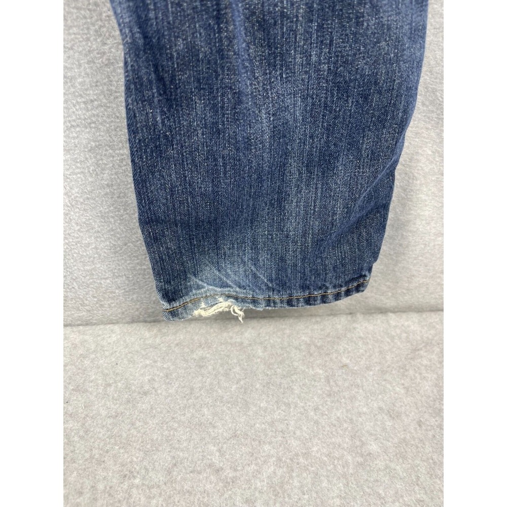 Levi's 505 Jeans Mens 29 Blue Regular Fit Western Rancher Cowboy Dark Wash 29x32 - Picture 6 of 13